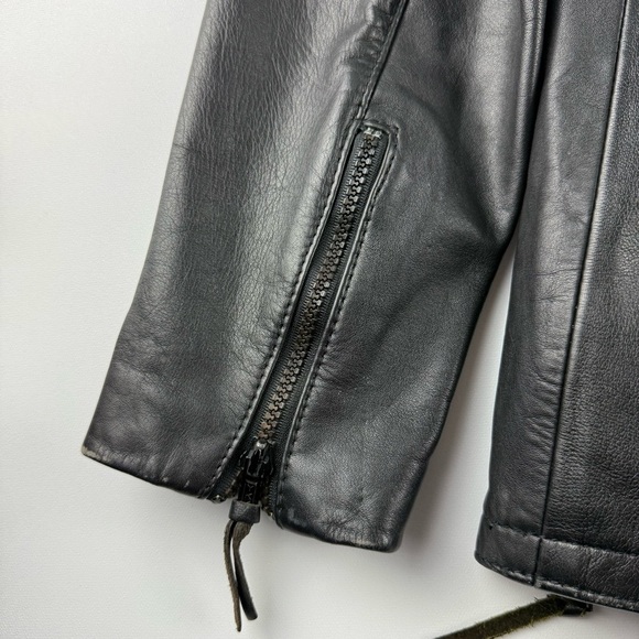 Drag Specialties Black Leather Jacket Men’s 40 - Vintage Made in Korea - Picture 6 of 11